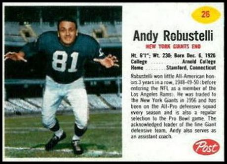 26 Andy Robustelli